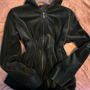 Jones New York Black Velvet Bomber Jacket